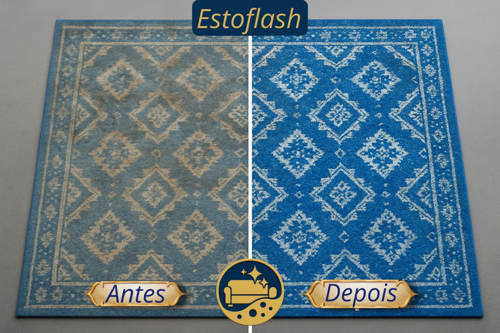 Antes e depois — Tapete